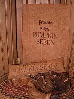 freshly baked pumpkin seeds pillow or towel