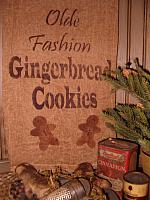 Olde fashion gingerbread cookies towel or pillow