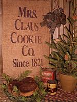 Mrs. Claus Cookie Co. towel or pillow