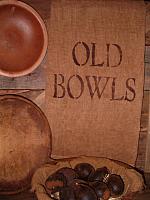 Old Bowls towel or pillow