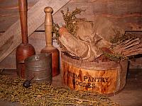 Primitive pantry goodes fabric box