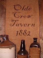 olde crow tavern towel or pillow