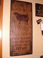The Black Sheep Tavern sign