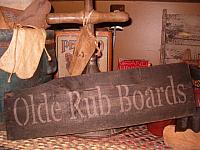 Olde Rub Boards sign