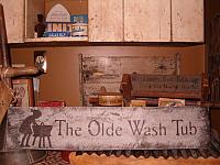 The Olde Washtub sign