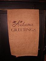 Autumn Greetings towel