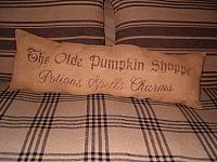 The Olde Pumpkin Shoppe pillow
