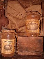 large grungy fall pantry jars