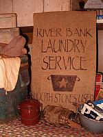 River Bank laundry service towel