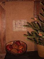 Olde Farmhouse Christmas label towel or pillow