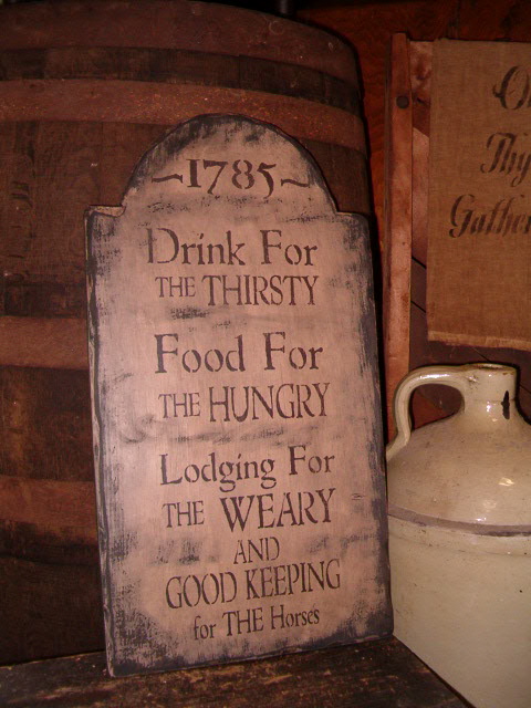 Drink for the Thirsty tavern sign