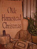 Olde Homestead Christmas towel or pillow