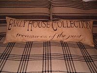 Early House Collection treasures of the past bolster pillow