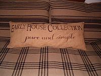 Early House Collection pure and simple bolster pillow