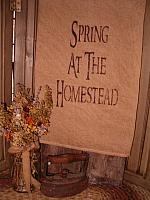 Spring at he Homestead towel or pillow