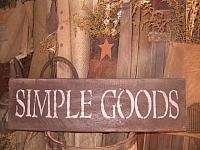 Simple goods sign