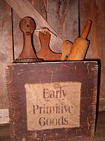 Early primitive goods dove tailed box