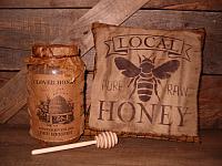 Homespun Honey pillow