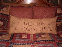 The Olde Homestead bolster pillow