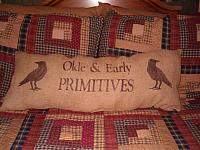 Olde and Early Primitives bolster pillow
