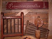 Primitive candles sign
