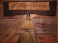 small old whisk brooms sign
