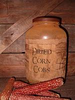 Dried corn cobs jumbo jar