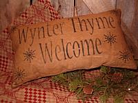 Wynter Thyme Welcome pillow