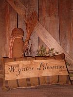 Wynter Blessings grainsack pillow
