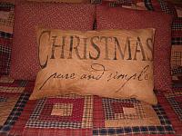 Christmas Pure and Simple bolster pillow