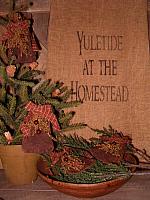 Yuletide at the homestead towel