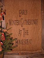 Early Winter Gatherings at the homestead towel