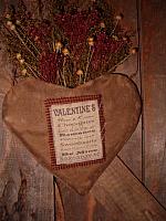 Valentine heart pocket hanger