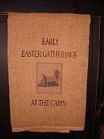 Early Easter gatherings at the cabin towel or pillow