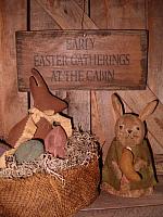 Early Easter Gatherings At The Cabin sign