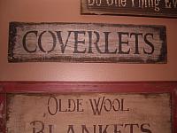 Coverlets sign