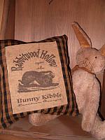 Rabbit Hollow bunny kibble pillow tuck
