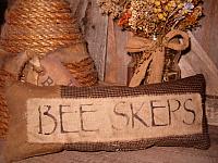 Bee skeps pillow tuck