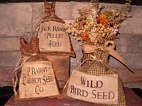 Homespun feed and seed sacks