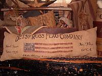 Betsy Ross Flag Co bolster pillow