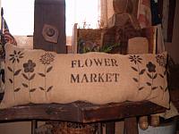 Flower Market bolster pillow
