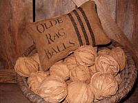 Olde rag balls heirloom pillow tuck