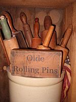 Olde rolling pins shelf sitter