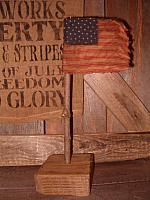 American flag poke stand