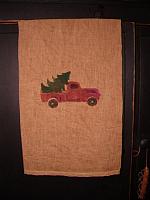 Red truck towel or pillow