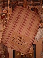 Early Homestead Wash House feedsack towel