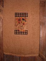 Fall colored patch towels