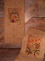 Fall colored patch guest towels