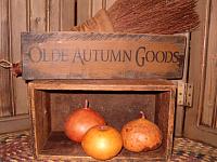 Olde Autumn Goods shelf sitter