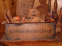 Autumn Pantry goods shelf sitter